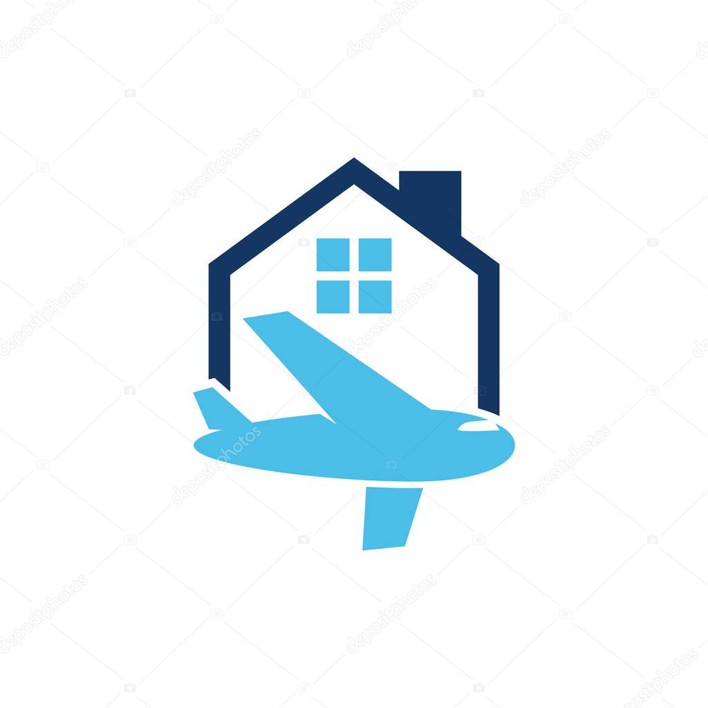 Travel House Home Logo Icon Design
