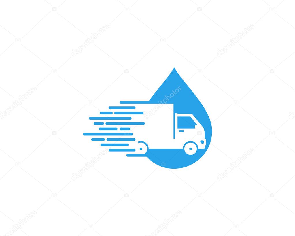 Drop Delivery Logo Icon Design