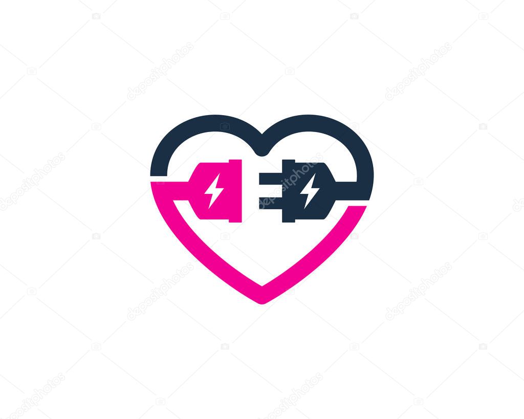 Romance Electric Logo Icon Design