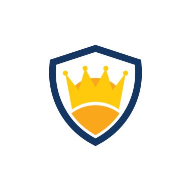 Kalkan kral Logo simge tasarım