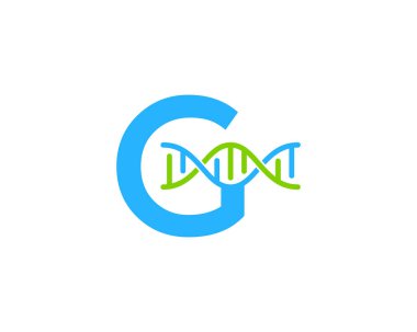 G harfi Dna Logo simge tasarım