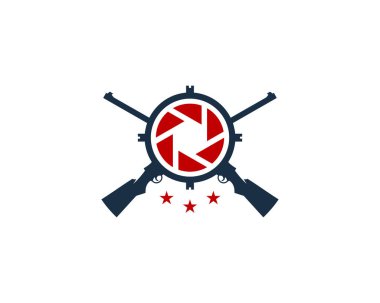 Objektif logo simgesi tasarım avcılık