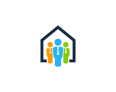 Ev iş Logo simge tasarım