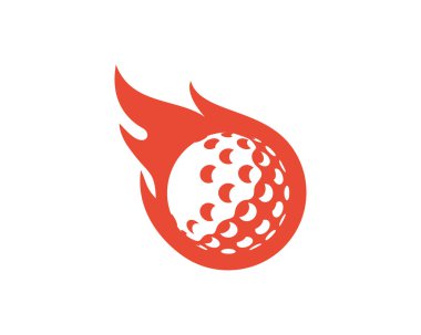 Ateş Golf Logo simge tasarlamak