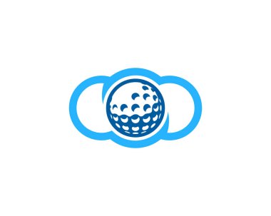 Hava Golf Logo simge tasarım