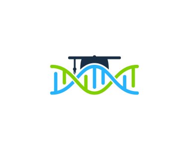 Eğitim Dna Logo simge tasarım