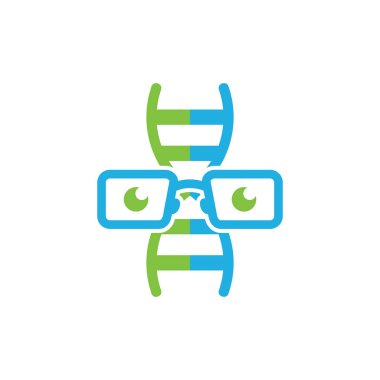 DNA Geek Logo simge tasarım