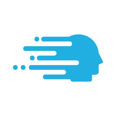 Hızlı baş Logo simge tasarım