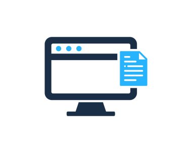 Masaüstü Belge Logo simge tasarım