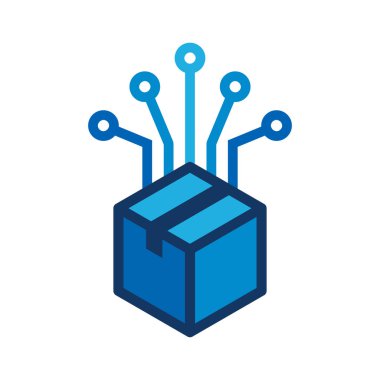 Kutusu Digital logosu simgesi tasarım