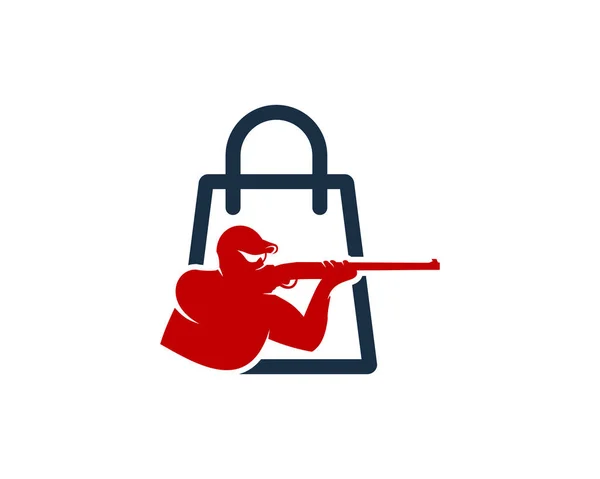 Shop Jagd Logo Ikone Design — Stockvektor