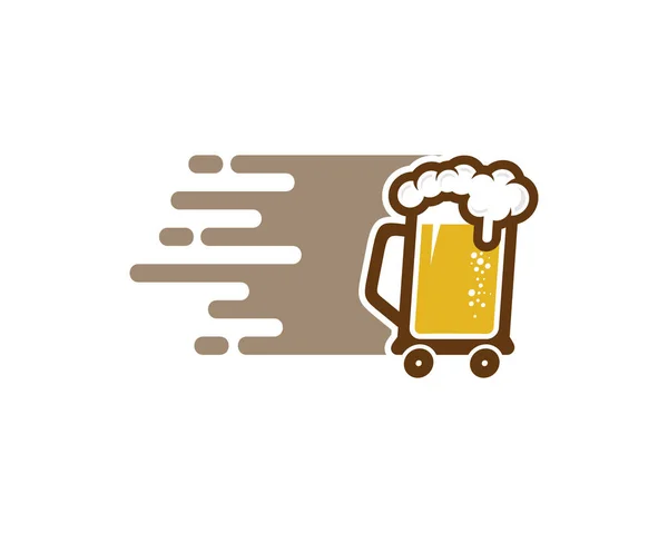 Bira teslim Logo simge tasarım