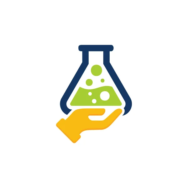 Design Ícone Logotipo Cuidados Laboratório — Vetor de Stock
