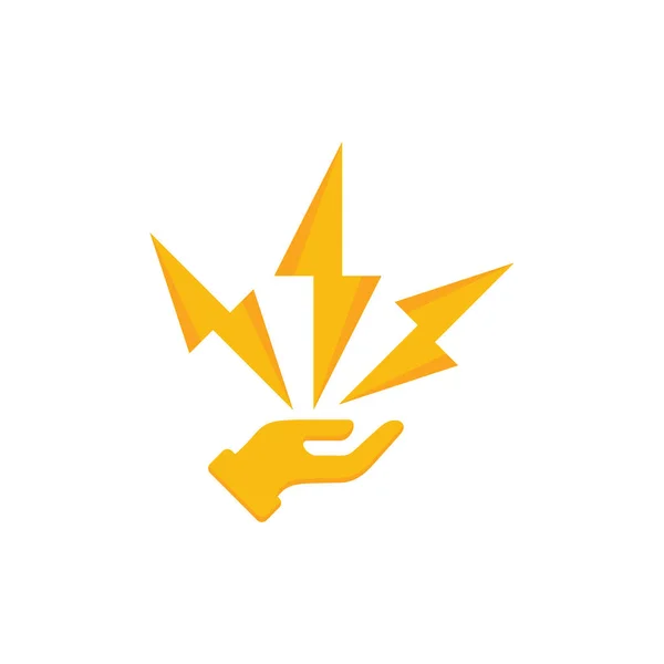 Energi Vård Logo Ikon Design — Stock vektor