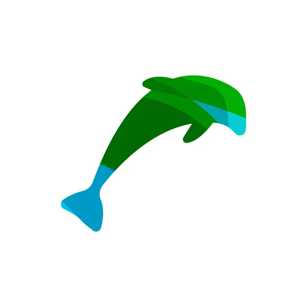 Diseño Del Icono Del Logotipo Del Delfín — Vector de stock