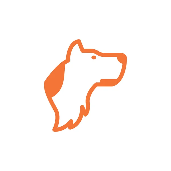 Hund Tier Tier Logo Ikone Design — Stockvektor