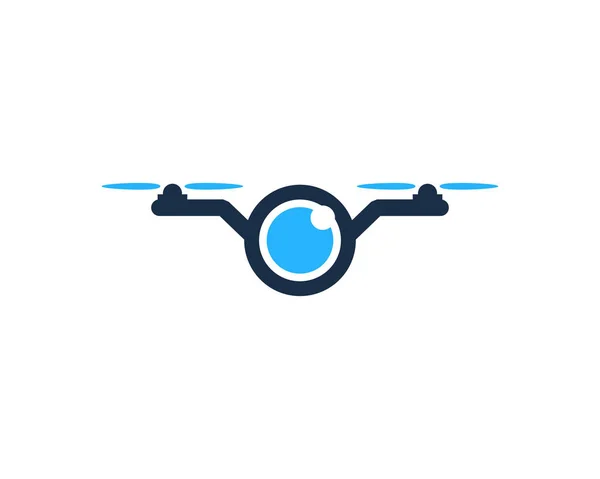 Visión Drone Logo Icon Design — Archivo Imágenes Vectoriales