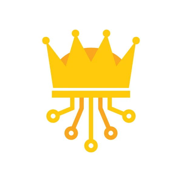 Projekt King Digital Logo — Wektor stockowy