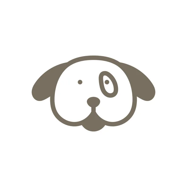 Hund Tier Tier Logo Ikone Design — Stockvektor