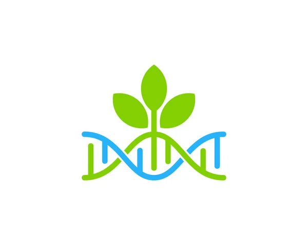 Green Dna Logo Icon Design — Stock Vector