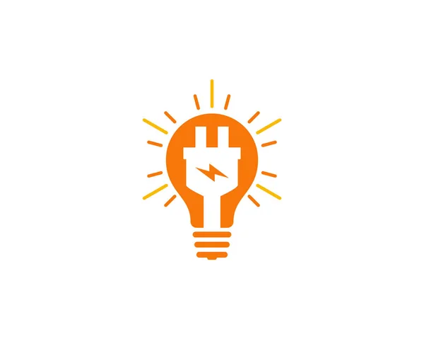 Projekt Ikonę Żarówki Elektryczne Logo — Wektor stockowy