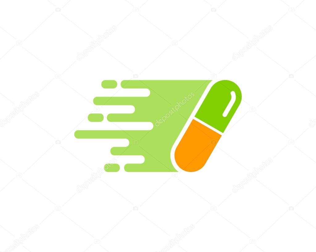 Medicine Delivery Logo Icon Design