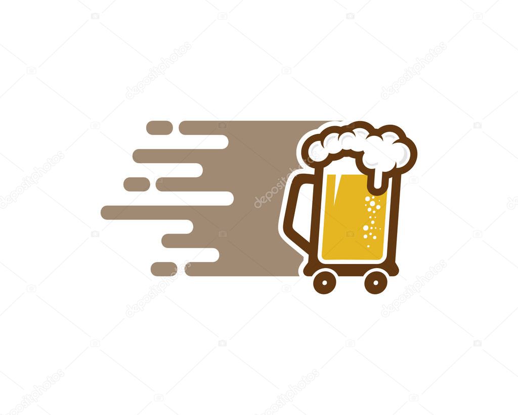 Beer Delivery Logo Icon Design