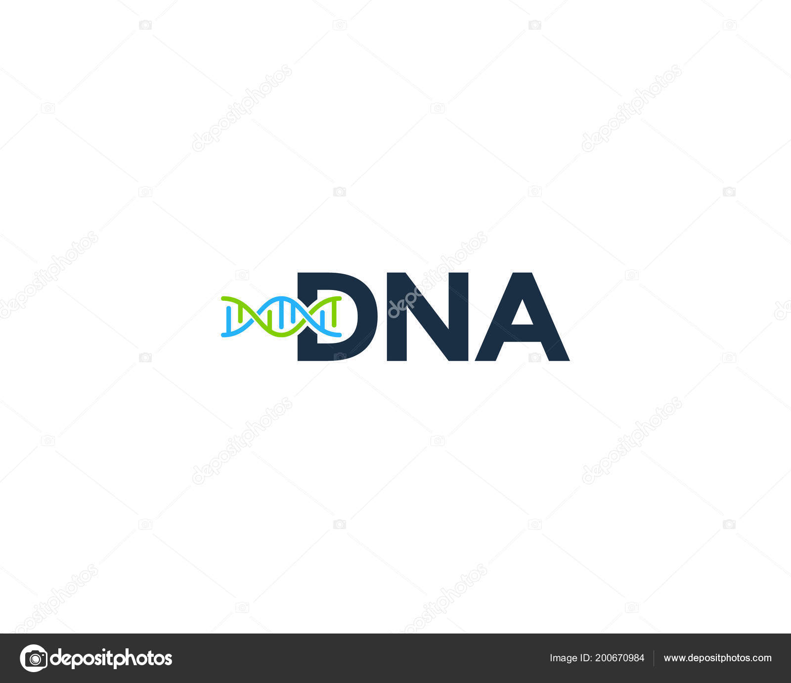Letter Dna Logo Icon Design Stock Vector Image By C Putracetol
