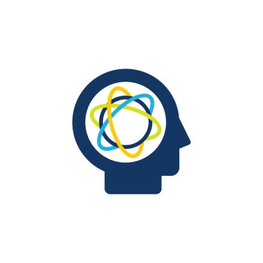 Bilim baş Logo simge tasarım