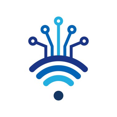 WiFi dijital Logo simge tasarım