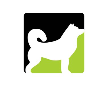 Kurt hayvan Logo simge tasarım