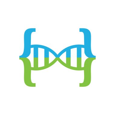 DNA kodu Logo simge tasarım
