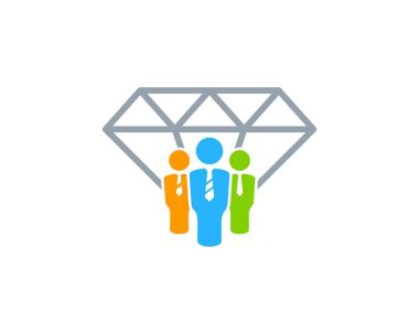 Grup elmas Logo simge tasarım