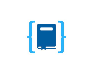 Kod kitap Logo simge tasarım