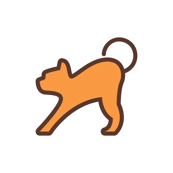 猫动物宠物徽标图标设计 — 图库矢量图片