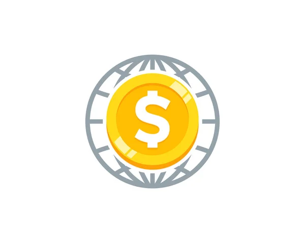 Diseño Iconos Logotipo Moneda Internacional — Vector de stock