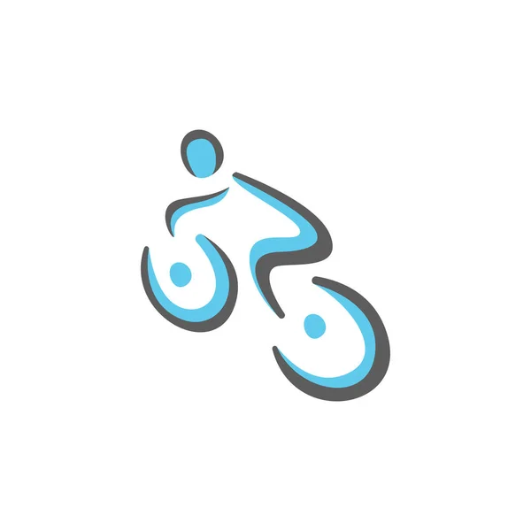Дизайн Логотипа Велосипеда — стоковый вектор