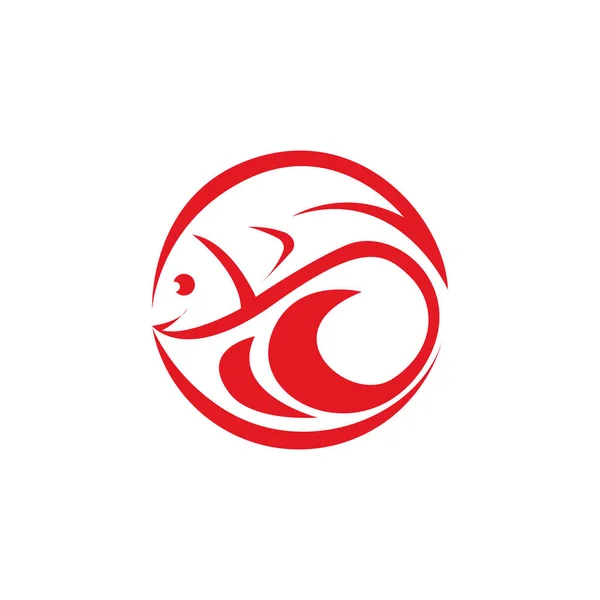 鱼徽标图标设计 — 图库矢量图片