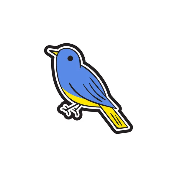 Pták Logo Ikonu Design — Stockový vektor