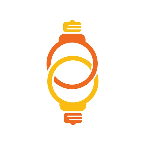 Enlace Idea Logo Icon Design — Archivo Imágenes Vectoriales