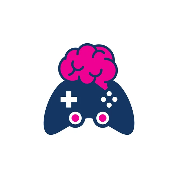 Design Ícone Logotipo Jogo Cérebro —  Vetores de Stock