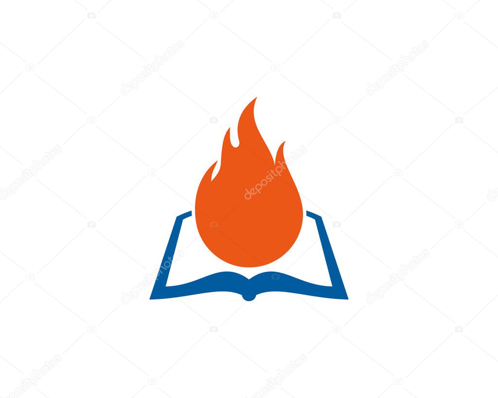 Burn Book Logo Icon Design