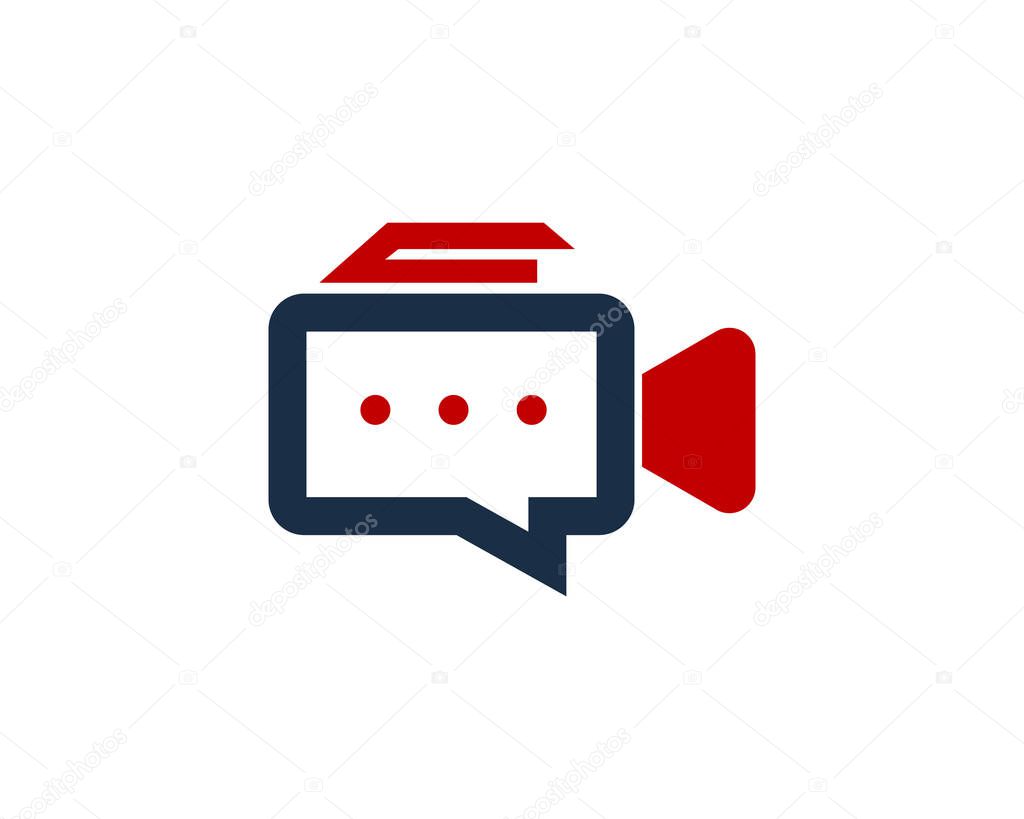 Video Chat Logo Icon Design