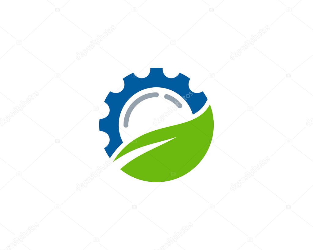 Nature Gear Logo Icon Design