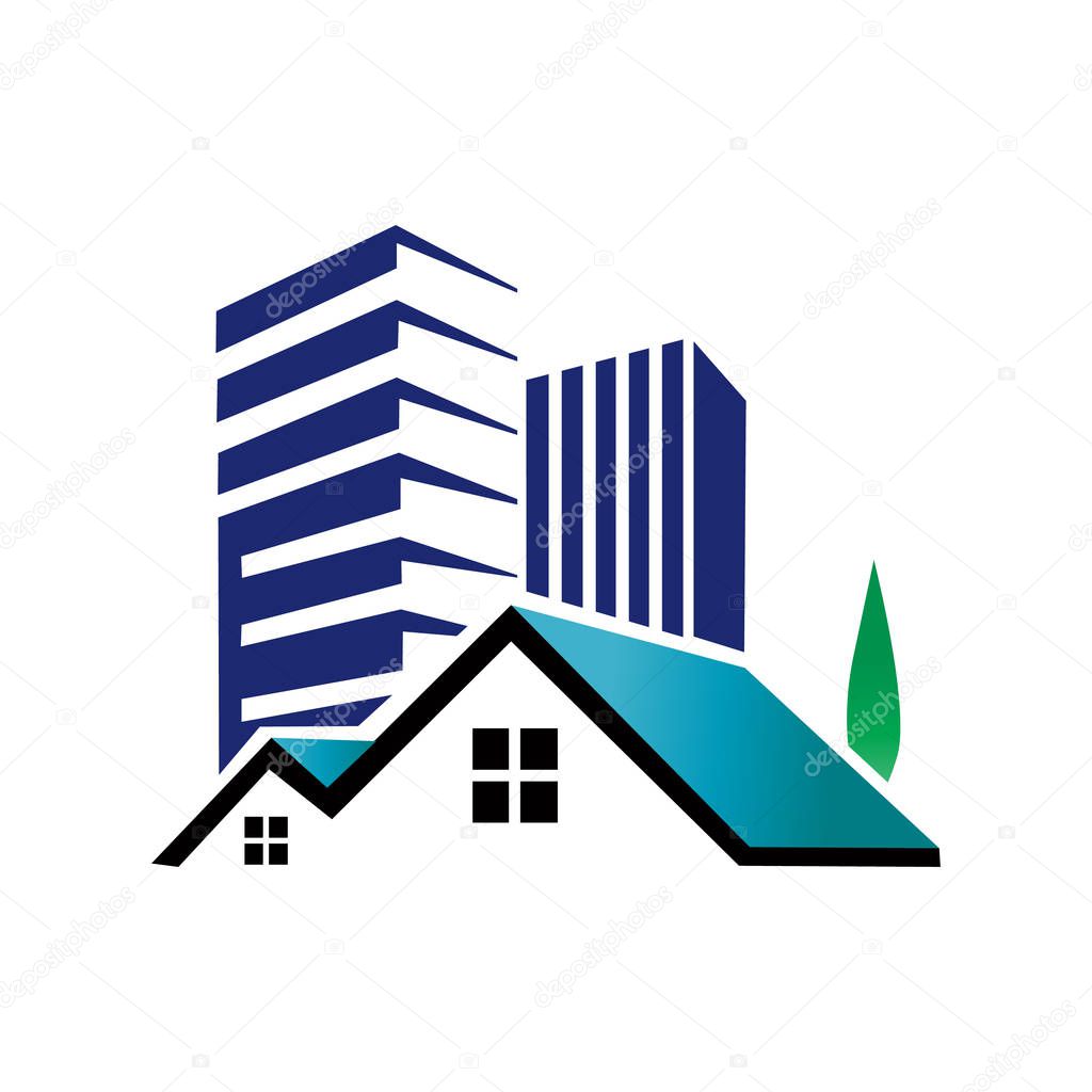 Building House Home Logo Icon Design