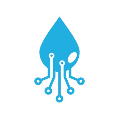 Su Digital logosu simgesi tasarım