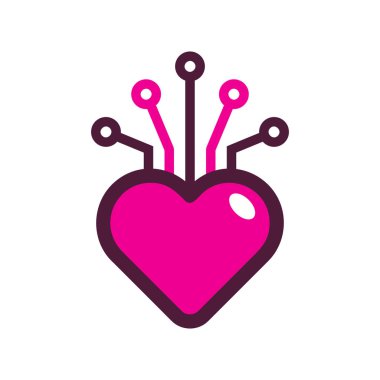 Digital logosu simgesi tasarım seviyorum