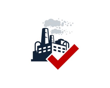 Fabrika Logo simge tasarımını denetleme