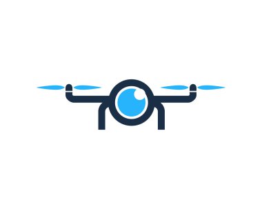 Vizyon dron Logo simge tasarım