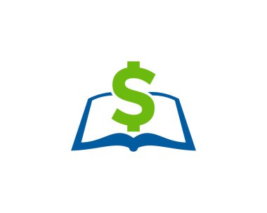 Finans kitap Logo simge tasarım